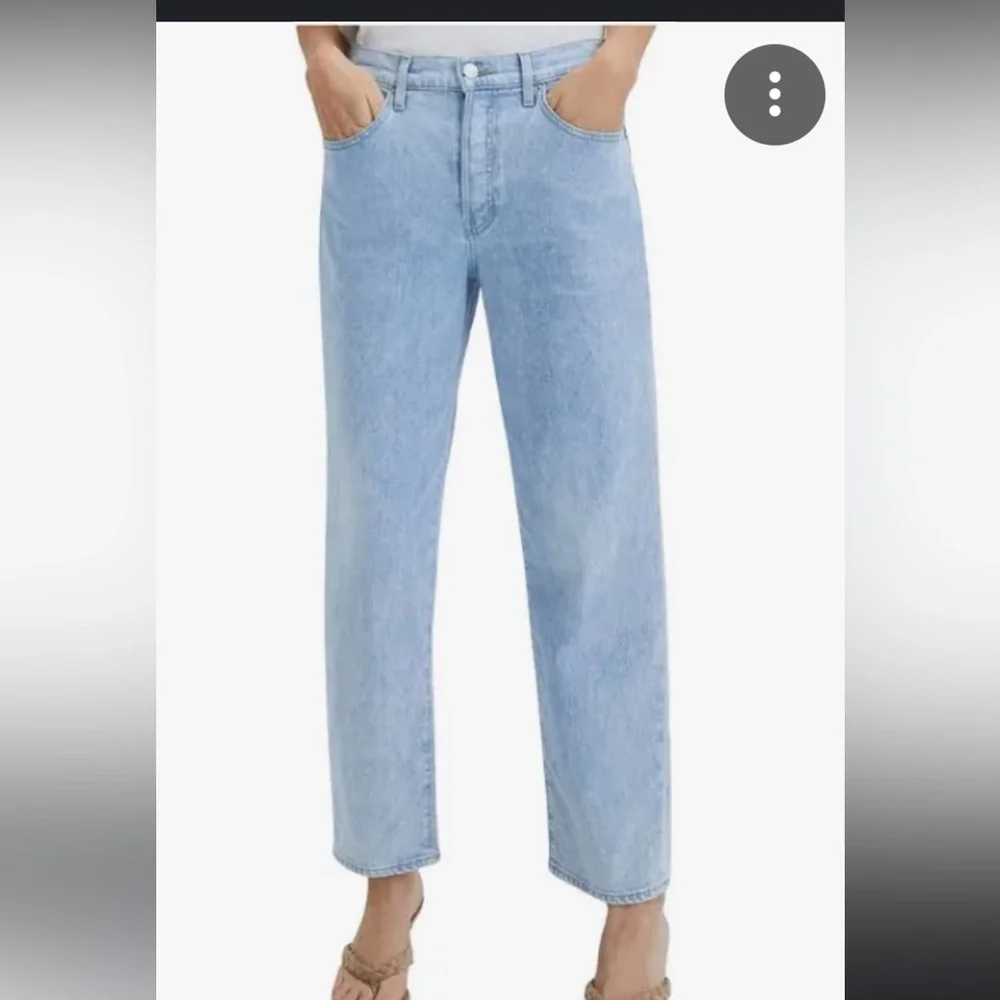 Veronica Beard Blake Classic Straight High Rise Glacier Blue Wash Jeans - Picture 1 of 15